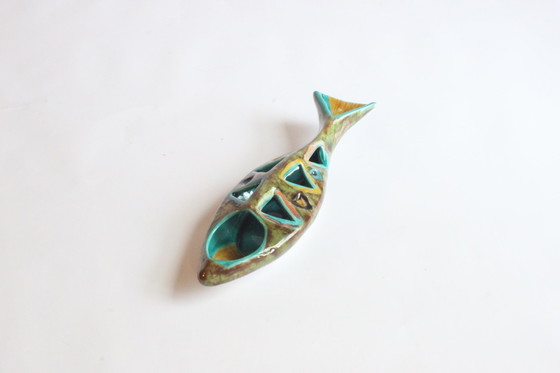 Image 1 of Elio Schiavon Abstract Ceramic Fish Sculpture Italy 1950S