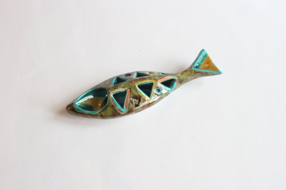 Image 1 of Elio Schiavon Abstract Ceramic Fish Sculpture Italy 1950S