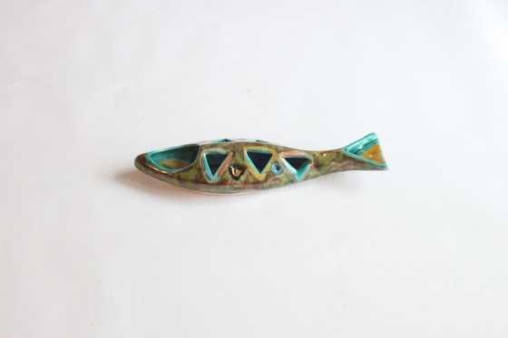 Image 1 of Elio Schiavon Abstract Ceramic Fish Sculpture Italy 1950S