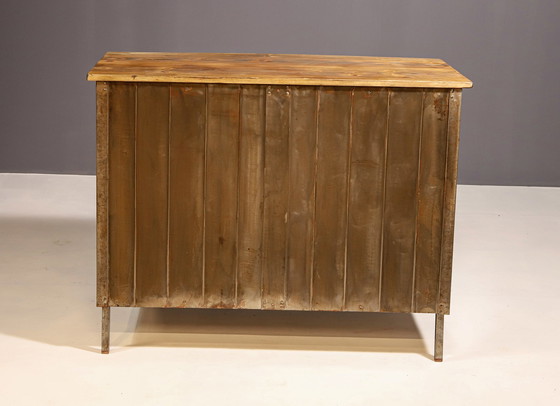 Image 1 of Industrial Iron Cabinet From The 1950S, Czechoslovakia