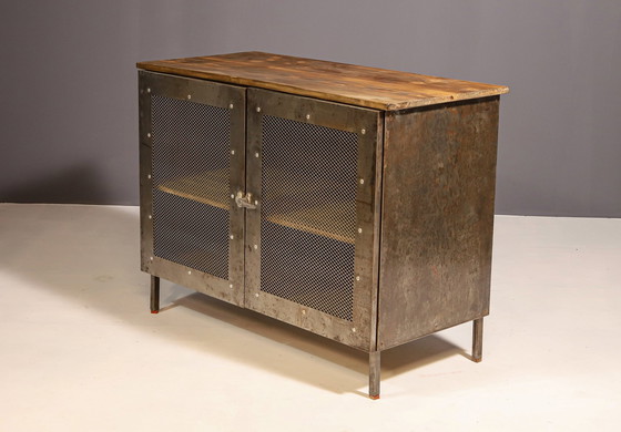 Image 1 of Industrial Iron Cabinet From The 1950S, Czechoslovakia