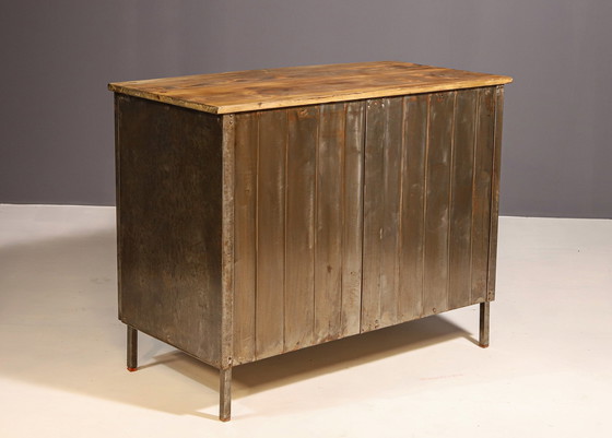 Image 1 of Industrial Iron Cabinet From The 1950S, Czechoslovakia