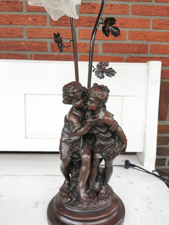 Image 1 of Art Nouveau/Baroque Table Lamp