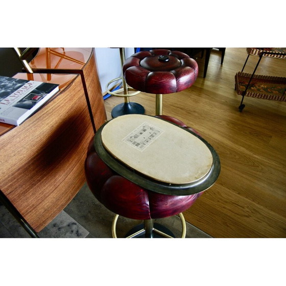 Image 1 of Vintage brass mirror by Thomas Pysse Dk, Denmark 1950