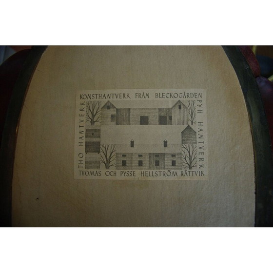 Image 1 of Vintage brass mirror by Thomas Pysse Dk, Denmark 1950