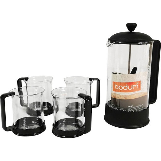 Vintage Bodum coffee and tea set by C. Jorgensen, 1990