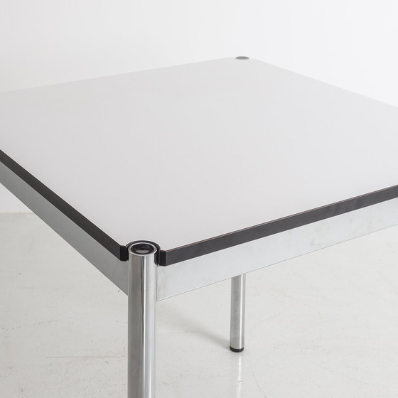 Image 1 of Square Chromed Steel Table - Usm Haller