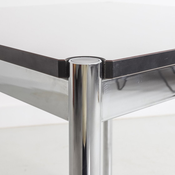 Image 1 of Square Chromed Steel Table - Usm Haller