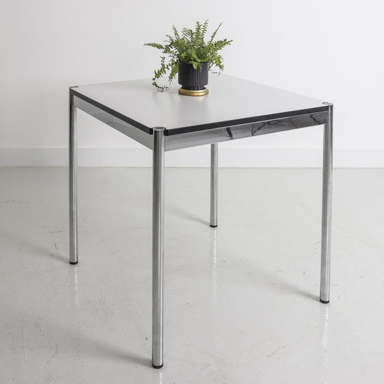 Image 1 of Square Chromed Steel Table - Usm Haller