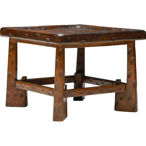 Vintage artisan organic coffee table, France 1950s