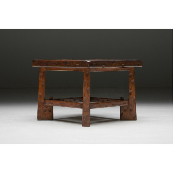 Image 1 of Vintage artisan organic coffee table, France 1950s