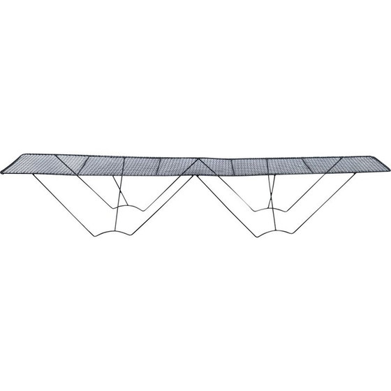 Image 1 of Vintage wire-mesh bench, Italy 1950