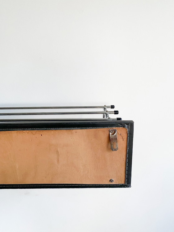 Image 1 of Porte-manteau mural vintage chromé