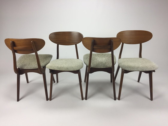 Image 1 of 4 chaises de salle à manger Louis van Teeffelen