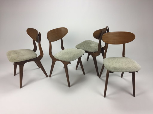 4 sedie per sala da pranzo Louis van Teeffelen