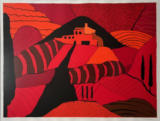 Image 1 of Screenprint Ronald Boonacker - Villa Montesogione