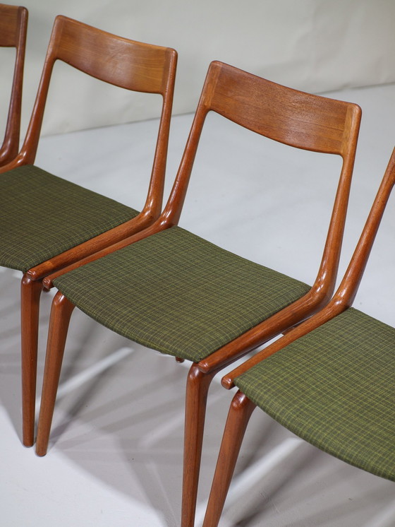 Image 1 of 6X Dining chairs Boomerang 370 Alfred Christensen Danish