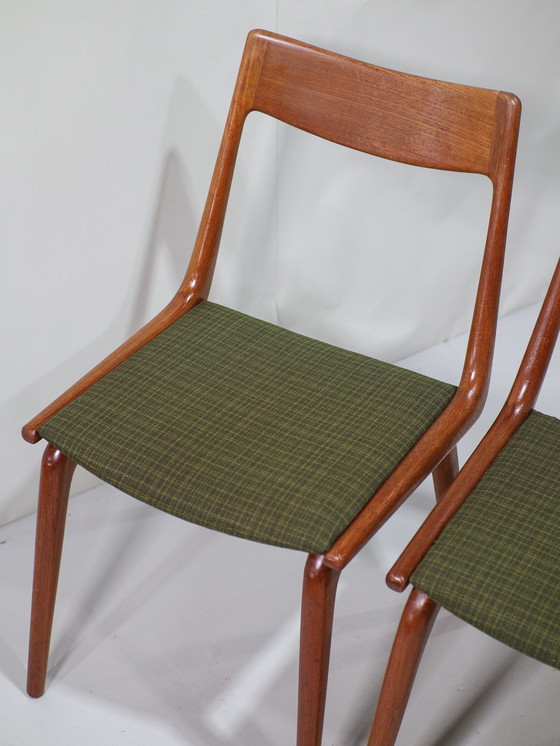 Image 1 of 6X Dining chairs Boomerang 370 Alfred Christensen Danish