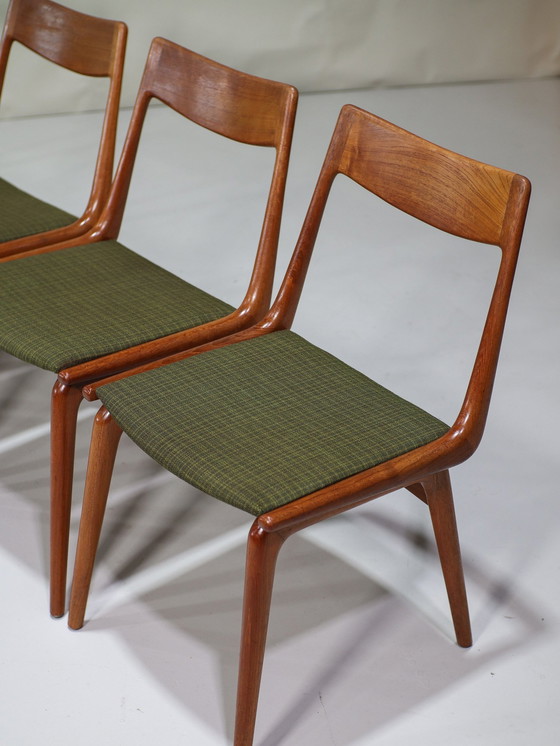 Image 1 of 6X Dining chairs Boomerang 370 Alfred Christensen Danish