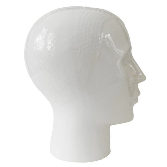 Image 1 of White glazed earthenware head Royal Delft 1970's