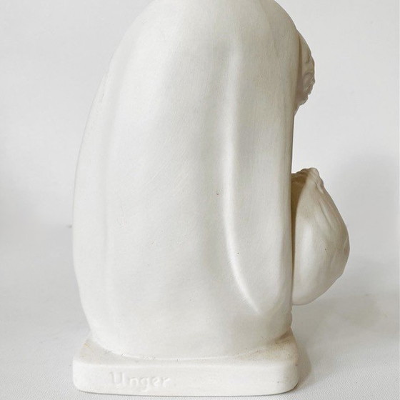 Image 1 of White glazed earthenware head Royal Delft 1970's