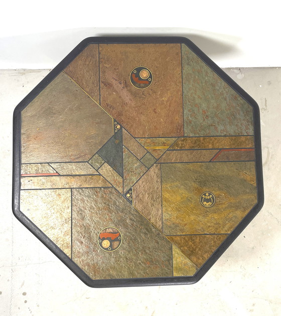 Image 1 of Paul Kingma Brutalist Coffee Table Octagonal