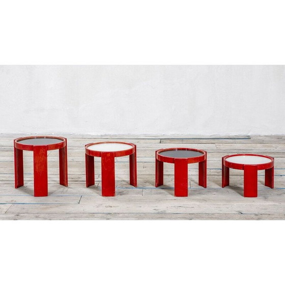Image 1 of Vintage nesting tables by Gianfranco Frattini for Cassina, Italy 1960
