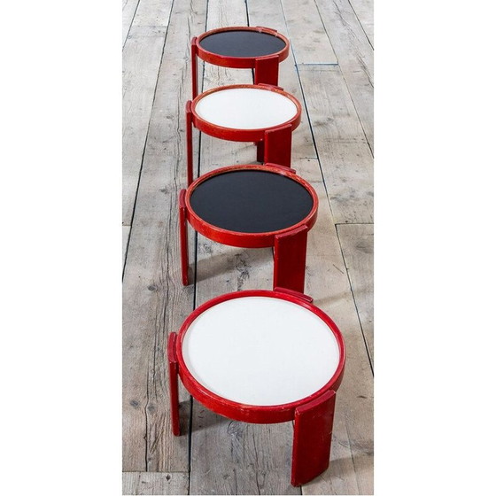 Image 1 of Vintage nesting tables by Gianfranco Frattini for Cassina, Italy 1960