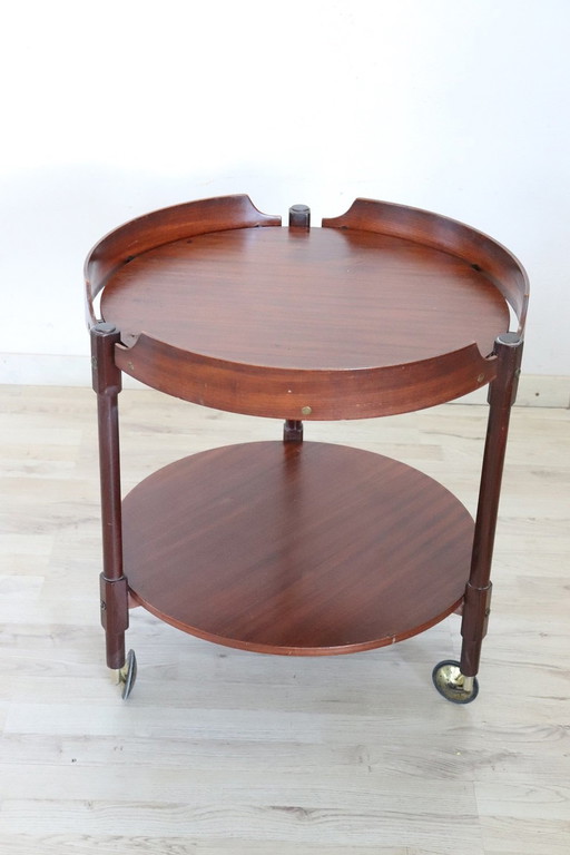 Round Bar Cart, Italy 1950S