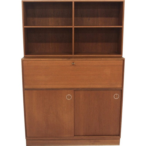 Vintage "Fiesta" teak secretary desk for Bräntorps Industrier, Sweden 1960