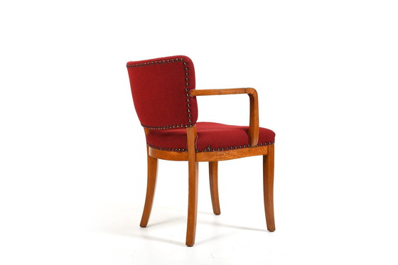 Image 1 of Old Fritz Hansen Chair In Oak