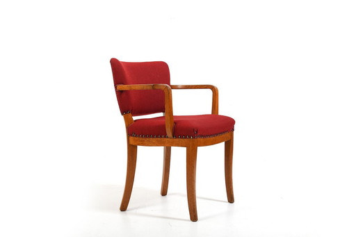 Old Fritz Hansen Chair In Oak