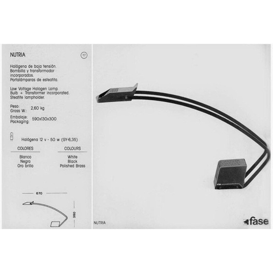 Image 1 of Lampada da tavolo vintage Fase modello Nutria Modern, Spagna anni '80