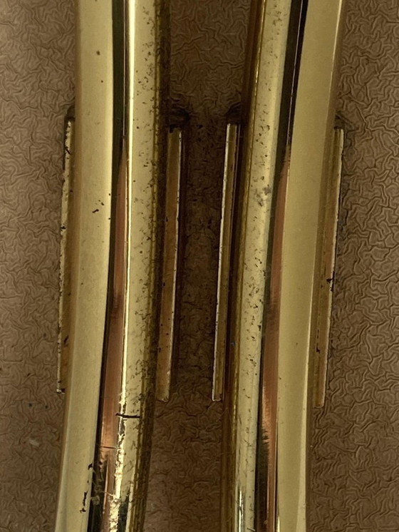 Image 1 of Brass And Opaline Wall Sconces, Austria