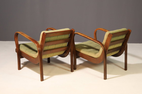 Image 1 of Coppia di poltrone di Karel Kozelka e Antonín Kropáček | Interier Praga, anni '40