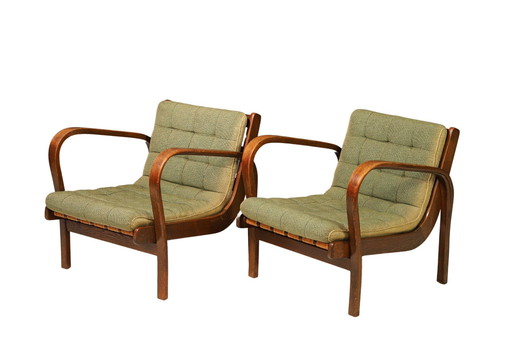 Pair Of Armchairs By Karel Kozelka & Antonín Kropáček | Interier Praha, 1940S