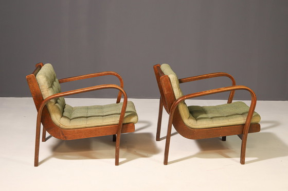 Image 1 of Coppia di poltrone di Karel Kozelka e Antonín Kropáček | Interier Praga, anni '40