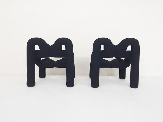 Image 1 of Set of two lounge chairs model "Ekstrem" by Terje Ekstrøm for Varier Stokke, Norway 1984