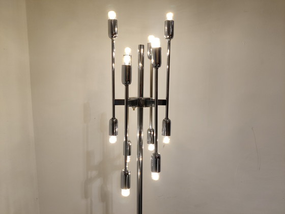 Image 1 of Lampadaire vintage chromé, 1970