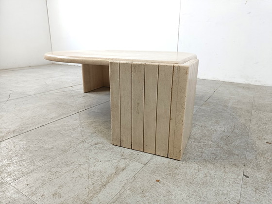 Image 1 of Vintage travertine coffee table