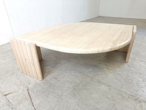 Image 1 of Vintage travertine coffee table