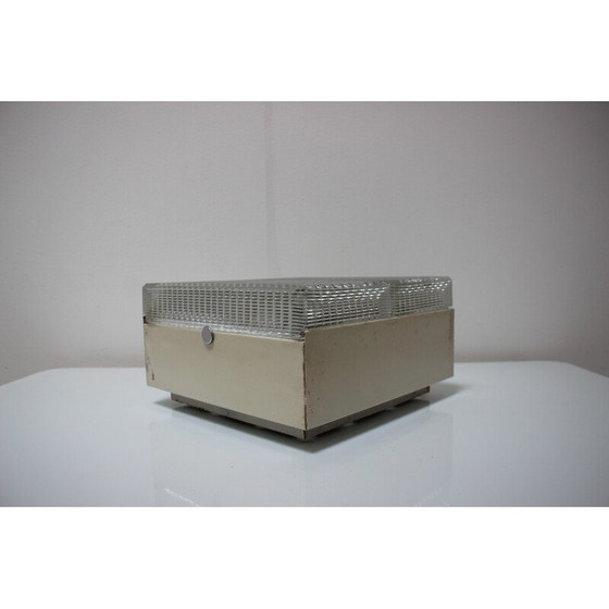 Image 1 of Vintage metal and glass ceiling lamp for Napako, Czechoslovakia 1960