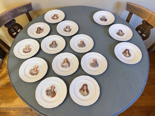 14 X Dessert Plates Pastry Ash Dishes 1920s