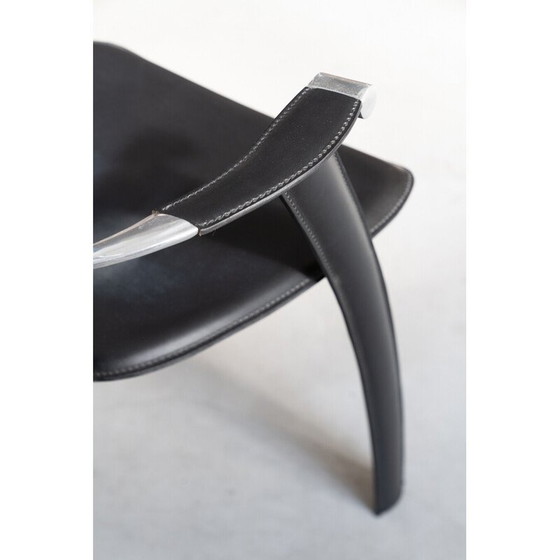Image 1 of Vintage Stine Line 1990s leather armchair