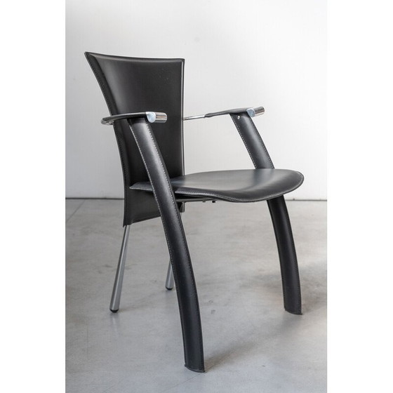 Image 1 of Vintage Stine Line 1990s leather armchair