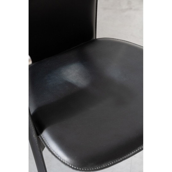 Image 1 of Vintage Stine Line 1990s leather armchair
