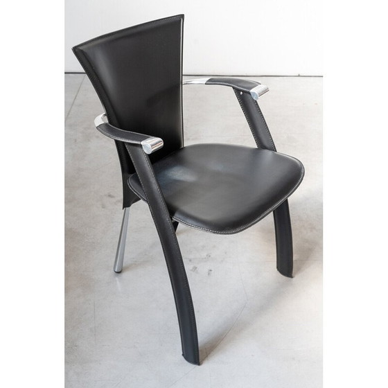 Image 1 of Vintage Stine Line 1990s leather armchair