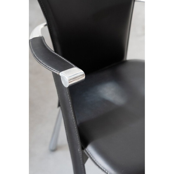 Image 1 of Vintage Stine Line 1990s leather armchair
