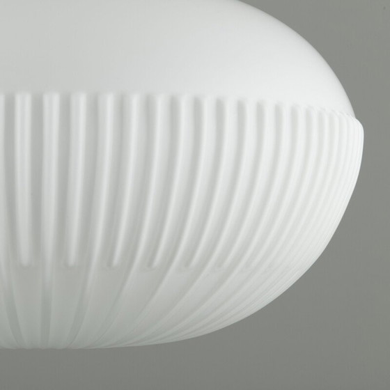 Image 1 of Vintage opal glass suspension, Czech 1970