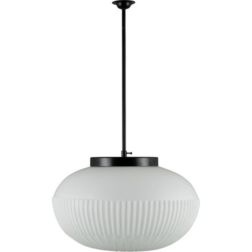 Vintage opal glass suspension, Czech 1970